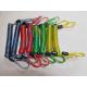 Multicolours High Security Stainless Steel Tooling Coiled Lanyards with Double Loop Ends