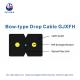 Bow Type G657A 2 Core Fiber Optic Cable , Flat Drop Cable