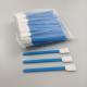 100 PCS 125mm Polyester Tipped Swabs Square Head Blue With PP Stick