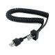 Coiled 8P8C extension cable For Motorola ICOM