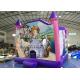 Pink Castle Princess Inflatable Bouncer Slide Combo With 18 OZ Vinyl PVC Material