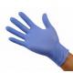 Dip Flock Lined Non Powdered Latex Gloves , Purple Color Latex Exam Gloves