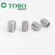 18-8 Stainless Steel SUS304 M6 x 16 Slotted Flat Point Grub Screws DIN551