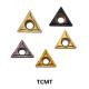 Hard Alloy Turning Carbide Inserts For Steel TCMT16T308 Yellow Color