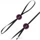 Metallic Seal String Hang Tags , Garment Black Hang Tag String