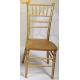 Golden solid wood chiavari chair