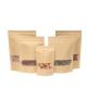 100g 250g 500g matt black stand up coffee bag with valve custom printing block bottom kraft coffee bag wholesale
