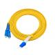 3 Meters LC To SC Single Mode Fiber Jumpers Yellow Jacket Easy Installation