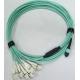 MPO/MTP to LC Harness/fan-out jumper assemblies/patch cord,customized breakout