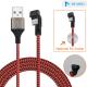 Micro USB Cable 90 Degree Angle U I Shape Dual Color Android Mobile Phones Support