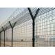 Y Shaped Post 1030mm Height Airport Security Fence With Barbed Wire