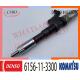 Diesel Fuel Injector 6156-11-3300 095000-1211 For Denso Komatsu Excavator PC400-7