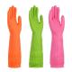 WaterProof Latex Free Dishwashing Gloves 38CM Flock Lined Household Gloves