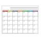 OEM Dry Erase Monthly Magnetic Fridge Calendar Planner Horizontal