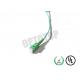 Green PVC Housing Fiber Optic Pigtail Multimode OM1 2mm APC Interface Polish