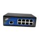 FCC 8 Port Industrial POE Switch 1 100M Uplink 8 10/100M Ethernet Ports