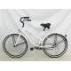 Cheap fashion style white color OEM steel frame 26" 2.125 beach cruiser for lady