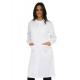 Classic Slim Fit Medical Work Uniforms White Lab Coat In Poplin And Super Twill
