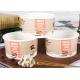 Personalized Branded Paper Cups / Bowls , Insulated Disposable Soup Bowls