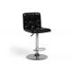 Upholstery Swivel Adjustable Height Bar Stool Polished For Kitchen