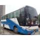 Diesel LHD Yutong Used Coaster Bus 55 Seats Bus Blue White 2014 Year ZK6118