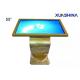 PC Built In 43 Inch Table Touch Information Machine With Gold Color For Indoor