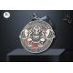 60*3MM Custom Award Medals , Translucent Enamel Conbine Soft Enamel Medals Antique Silver Plating