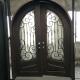 Full Round Top Decoritive Door Wrought Iron Entry Door