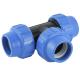 Light Color PP Compression Fitting for Irrigation PP Clamp Saddle in 16mm-110mm 1/2-4