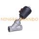 Stainless Steel Pneumatic Screw Angle Seat Valve 1 1/4'' DN32 PN25