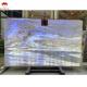 Fantasy Blue Marble Vanity Top Countertop Table OEM Custom Blue Crystal Quartz Stone