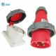 4 Pins Industrial Plug And Panel Mounting Socket 32A 380~415V Protection Level IP67