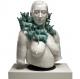 FRP Abstract Human Figure Sculpture Hand Carving Lifelike Resin Garden Statues