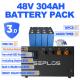 Stackable Parallel US Warehouse 48V Metal DIY Battery Case ABMS 200A Shipping Included