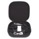 Black Hard Shell Equipment Case For Drone , Outdoor Tools Zip Up Storage Bag