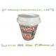 10oz White Plastic Lids Fit In 90mm Top Out Disposable Paper Cups