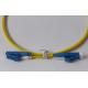 Yellow SC LC Fiber Optic Patch Cord Short Boot ROUND DX