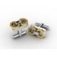 Tagor Jewelry Top Quality Trendy Classic Men's Gift 316L Stainless Steel Cuff Links ADC76