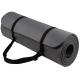 Black NBR Extra Thick Yoga Mat 70-80 Density With Strap For Gym Exercise