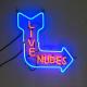 Live Nudes Acrylic Neon Sign Outdoor Advertising 60x45cm Wall Mount