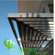 150mm Horizontal Fixed sun louver Architectural Aerofoil profile aluminum louver  for window sunshade