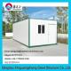 Flat pack container storage house with slide window