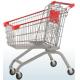 Custom Wire Shopping Trolley Movable Hand Cart 100KG With Chair Four Wheels