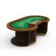 MDF PU Wood Baccarat Poker Table Casino Standard