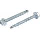 Stainless Steel Hex Head Self Drilling Screws With Washer White Zinc Finished