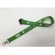 Promotions custom Green color silk screen printing Lanyards with any customized logo