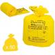 Disposal Plastic Yellow Clinical Infectious Waste Bag In Roll