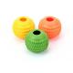 Mini Ball Plastic Pet Toys Three Color Teeth Cleaning QS Approved Green Orange
