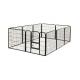 80x80cm x10pcs  Black Powder Coated Wire Mesh Small Size Dog Kennel,Pet Cages,Carriers & Houses,Welded Mesh