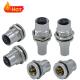 IP68 / IP67 M12 4 Pin Waterproof Cable Connector 250V Elbow / Straight Shape